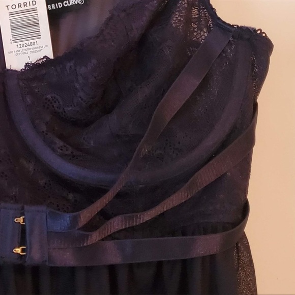 Torrid 1 plus Babydoll navy lace harness - Picture 4 of 10